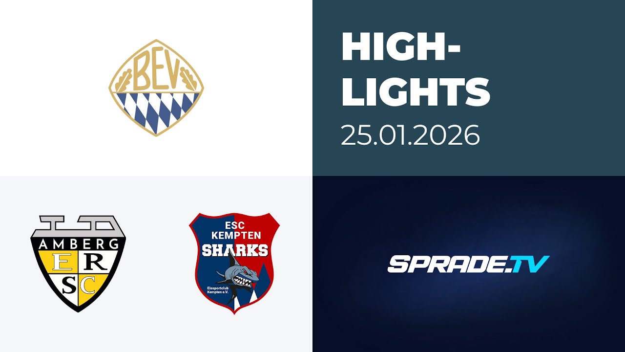 25.01.2026 - Highlights - ERSC Amberg vs. ESC Kempten