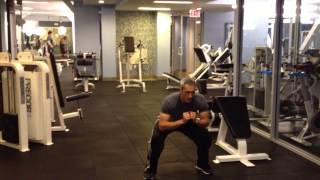 Lateral Shuffle to squat/lateral shuffle to push up