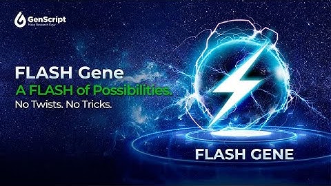⚡𝐀 𝐅𝐋𝐀𝐒𝐇 𝐨𝐟 𝐏𝐨𝐬𝐬𝐢𝐛𝐢𝐥𝐢𝐭𝐢𝐞𝐬. 𝐍𝐨 𝐓𝐰𝐢𝐬𝐭𝐬. 𝐍𝐨 𝐓𝐫𝐢𝐜𝐤𝐬.⚡#FLASHGene #GenScript #Genesynthesis