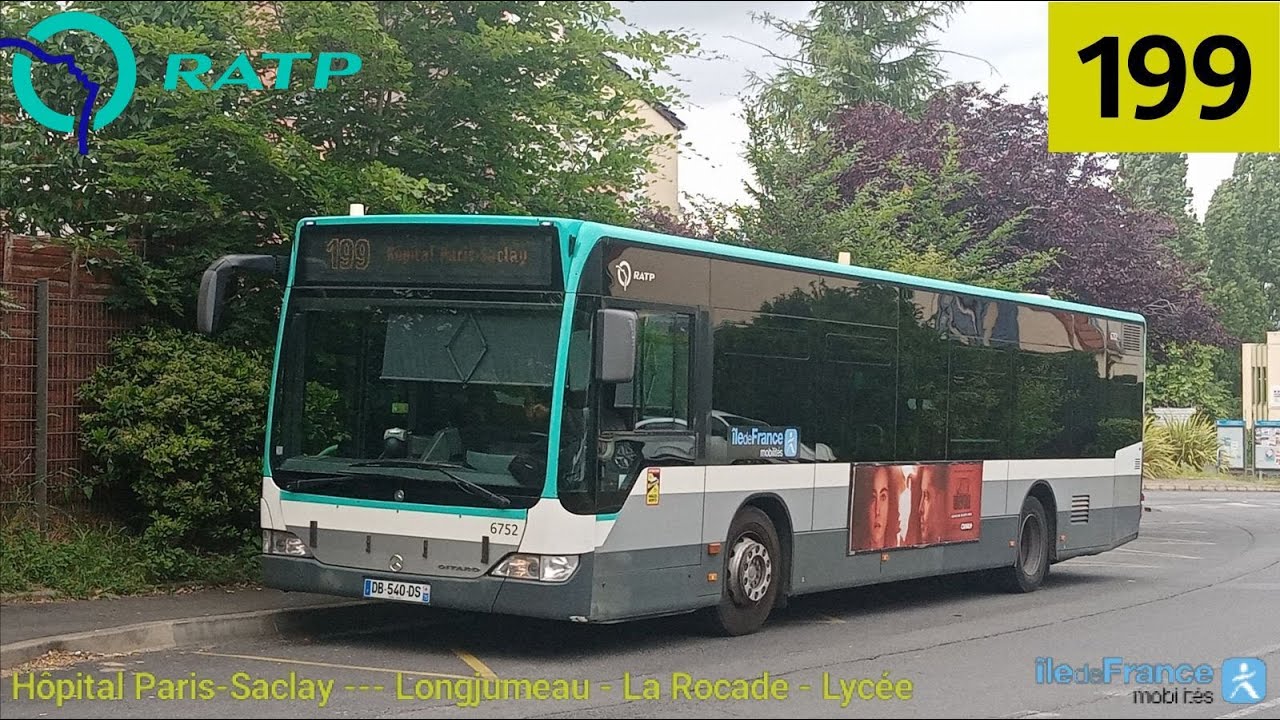 Bus 199 RATP - Citaro Facelift N°6752 Hôpital Paris-Saclay ...