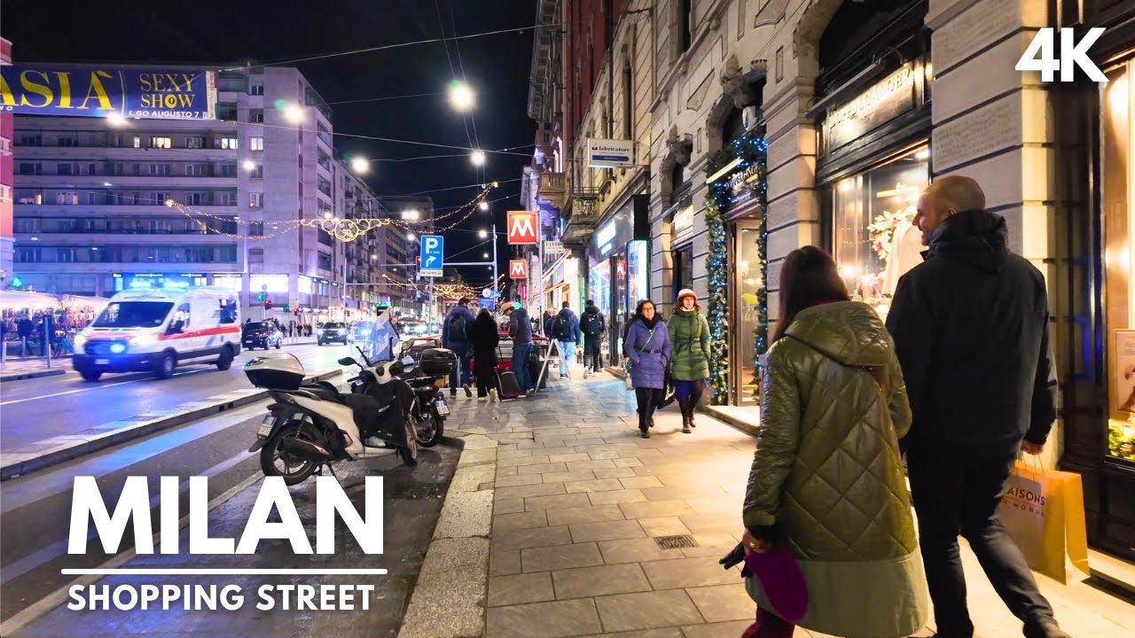 Milan Shopping Street | Corso Buenos Aires Evening Walk [4K60]