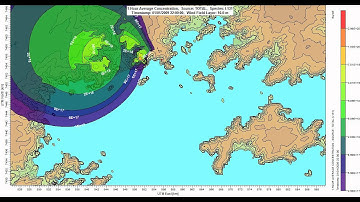 12 hours of dispersion of the plume
