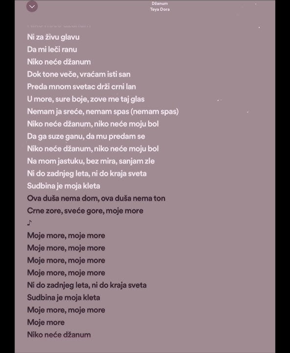 Teya Dora - Dzanum (sped up) || #lyrics