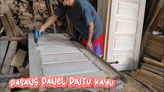 Pasang Panel Pintu Kayu Woodworking Nina Taristiana