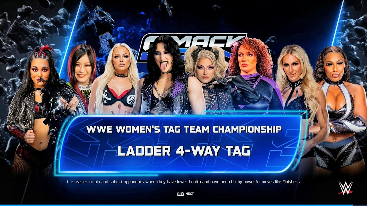 Fatal 4 Way Ladder Match For The Women's Tag Team Tittles | WWE 2k25 