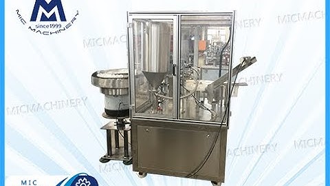 toothpaste filling machine:  how machine fill toothpaste into tube and sealing it automatically.