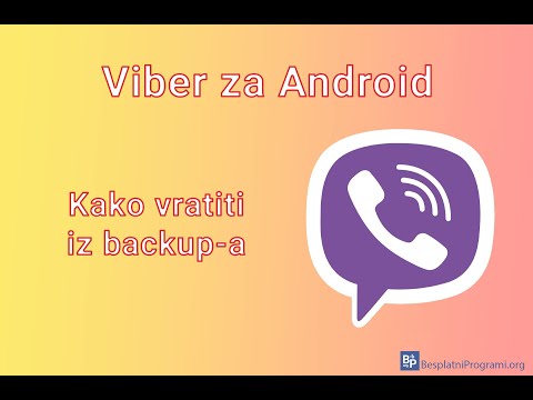 Video: Kako mogu vratiti svoje Viber poruke na moj novi iPhone?