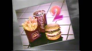 1986 McDonald's Order by the numbers 