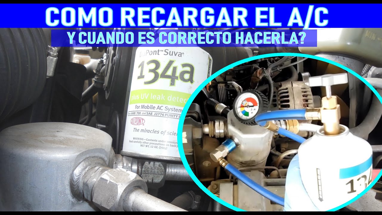 Como Recargar el aire Acondicionado del Auto y cuando se debe hacer -  YouTube