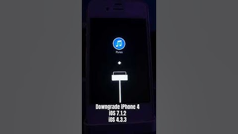 Downgrade iPhone 4 iOS 4.3.3  #apple #jailbreak #ios #hack #iphoneclassic #ipod #iosgames #iphone4