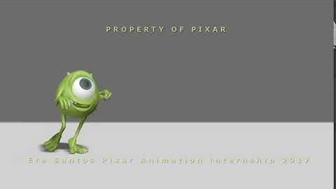 |Monsters Inc| Mike Wazowski Test Animation with Sound Part 3
