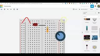 Potentiometer Circuit - Tinkercad