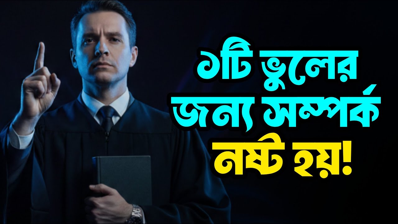 একটি ভুলের কারণে সম্পর্ক নষ্ট হয়। Heart touching Motivational Quotes in Bangla| inspirational speech