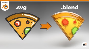 Rendering 2D Icons as 3D Objects in Blender