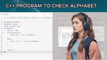 C++ Program to Check Whether a Character is an Alphabet or Not