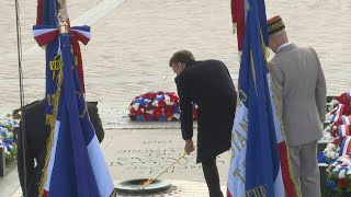 1918 Armistice: Macron rekindles flame at Tomb of the Unknown Solider | AFP