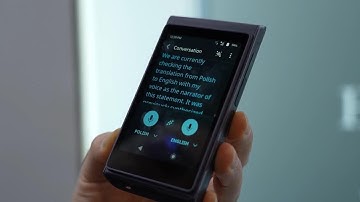 Handheld translator device uses AI cloning to communicate with own voice