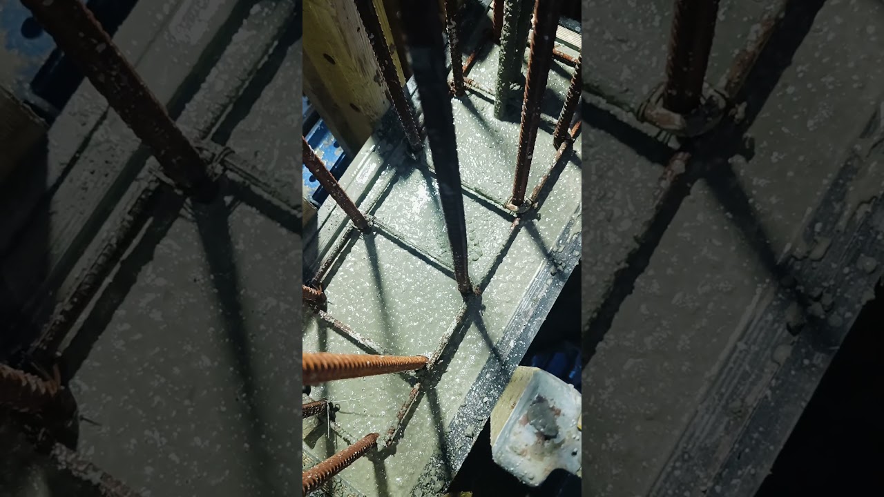 Column casting applying External Vibrator 