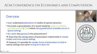 EC'21 Flash Video: Polarization in Geometric Opinion Dynamics
