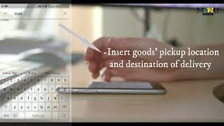 Me2U Courier App Tutorial screenshot 2