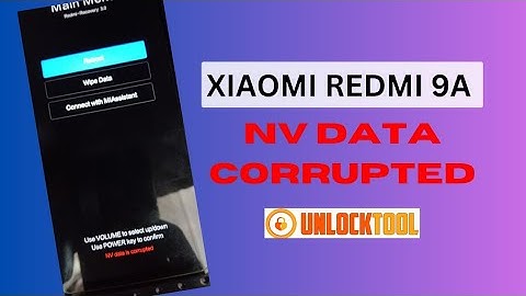 How To Fix Nv Data Corrupted In Redmi  || Redmi 9A Nv Data Corrupted Fix 📲