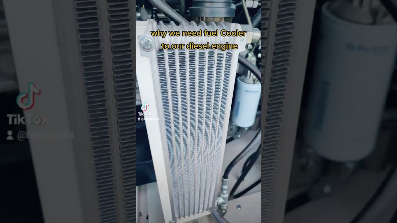 why we need fuel ⛽ cooler to our diesel engine YouTube
