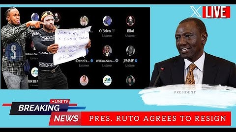 🔴LIVE PRESIDENT WILLIAM RUTO ENGAGES WITH GEN Z ON SPACE X .