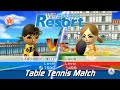 Wii Sports Resort - Table Tennis Match: vs Champion Lucia + All Stamps