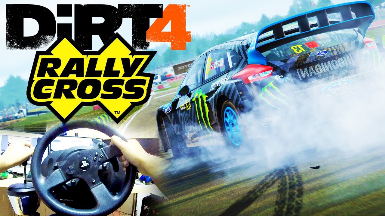DiRT 4 Gameplay FULL RALLYCROSS EVENT GoPro Wheel & Shifter Cam PC