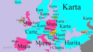 Geography, Map, Country, City  | European Languages Comparison