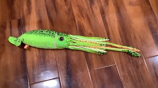 Wildrepublic green giant squid plush