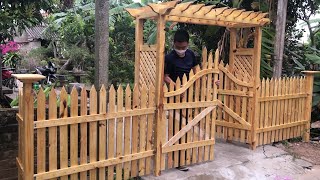 Build Pallet Fence Tutorial  How To Make A Simple Pallet Wood Picket Fence