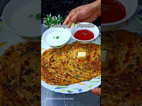 Patta Gobhi Ke Lachha Paratha | #shorts #lachhaparatha #short #cookwitharmano