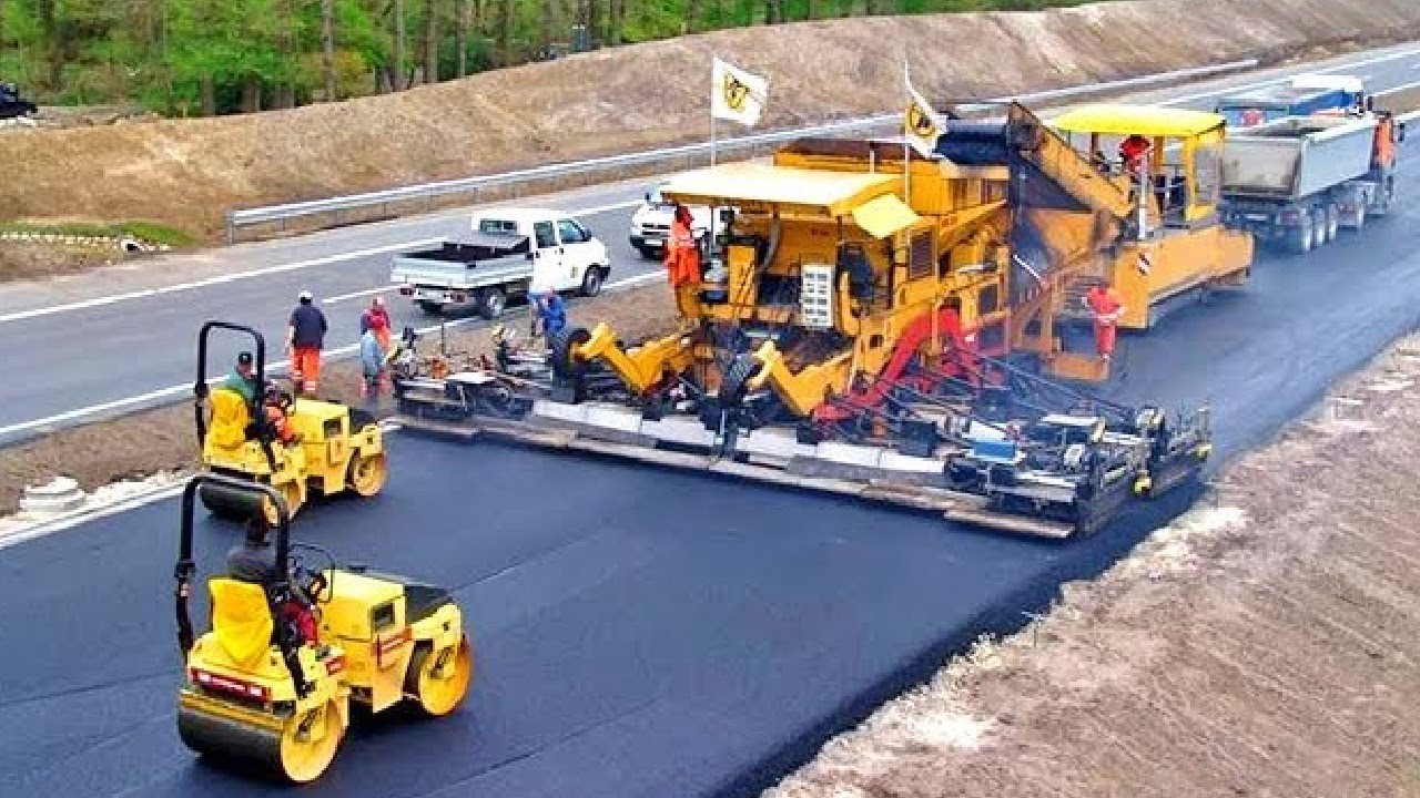 World Amazing Modern Road Construction Machines, Incredible Fastest Asphalt Paving Equipment Machine - YouTube