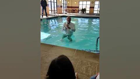Candice Cortez's baptism on Easter of 2016