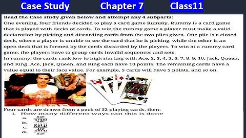 Case Study Based on Permutations and Combinations | Case Study Class 11 Maths | Class 11 Maths