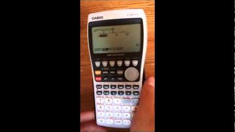 Ecuaciones cuadráticas - CASIO fx-9860GII