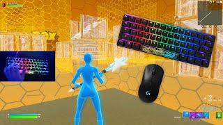 HyperX Alloy Origins 60 Fortnite😴Keyboard Sounds 240FPS Gameplay