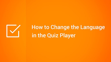 How to Change the Language in the Quiz Player