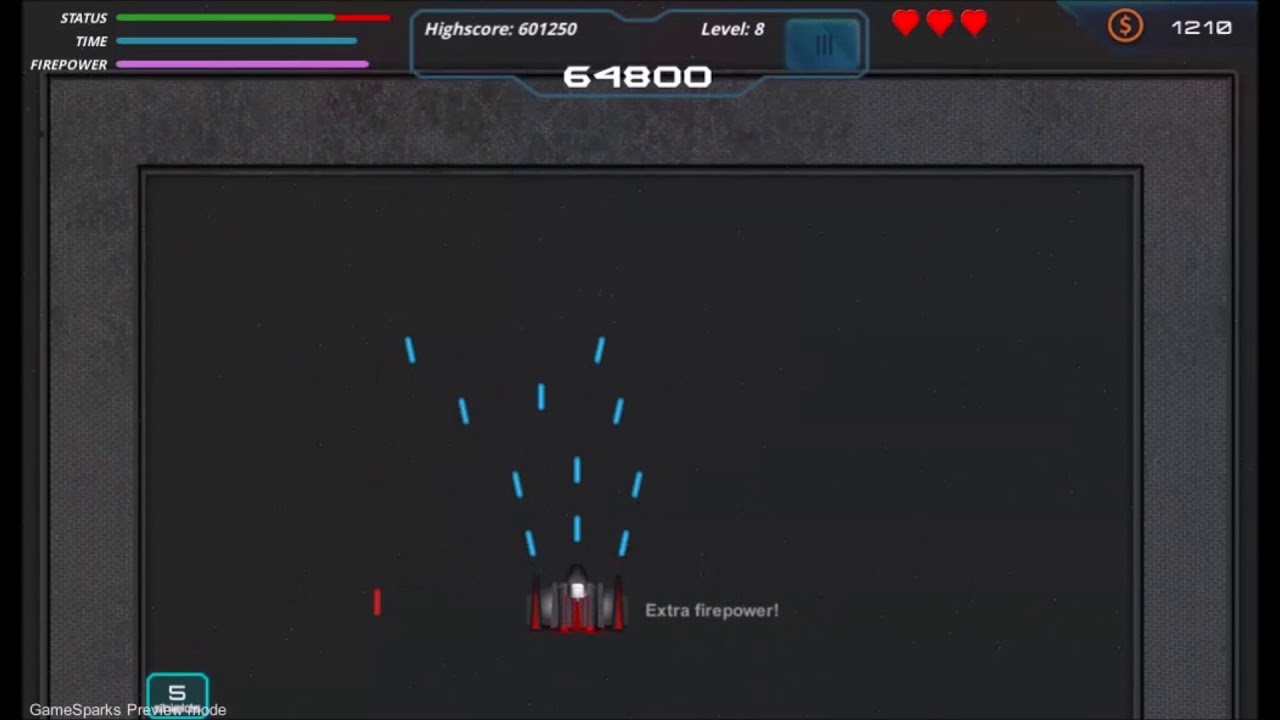 Discharge Space Shooting Game