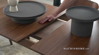 WIN Valencia Dining Set Walnut