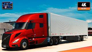Volvo VNL 860 + Volvo D13 | Jonesboro - St. Louis | ATS 1.60 4K Gameplay + Wheel Cam screenshot 5