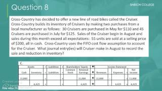 Edx Financial Accounting: Week 2 Knowledge Check Review - Cross Country Bikes