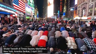Shalat Tarawih di Times Square, New York, Amerika Serikat - Tarawih Pertama di Jantung Kota New York