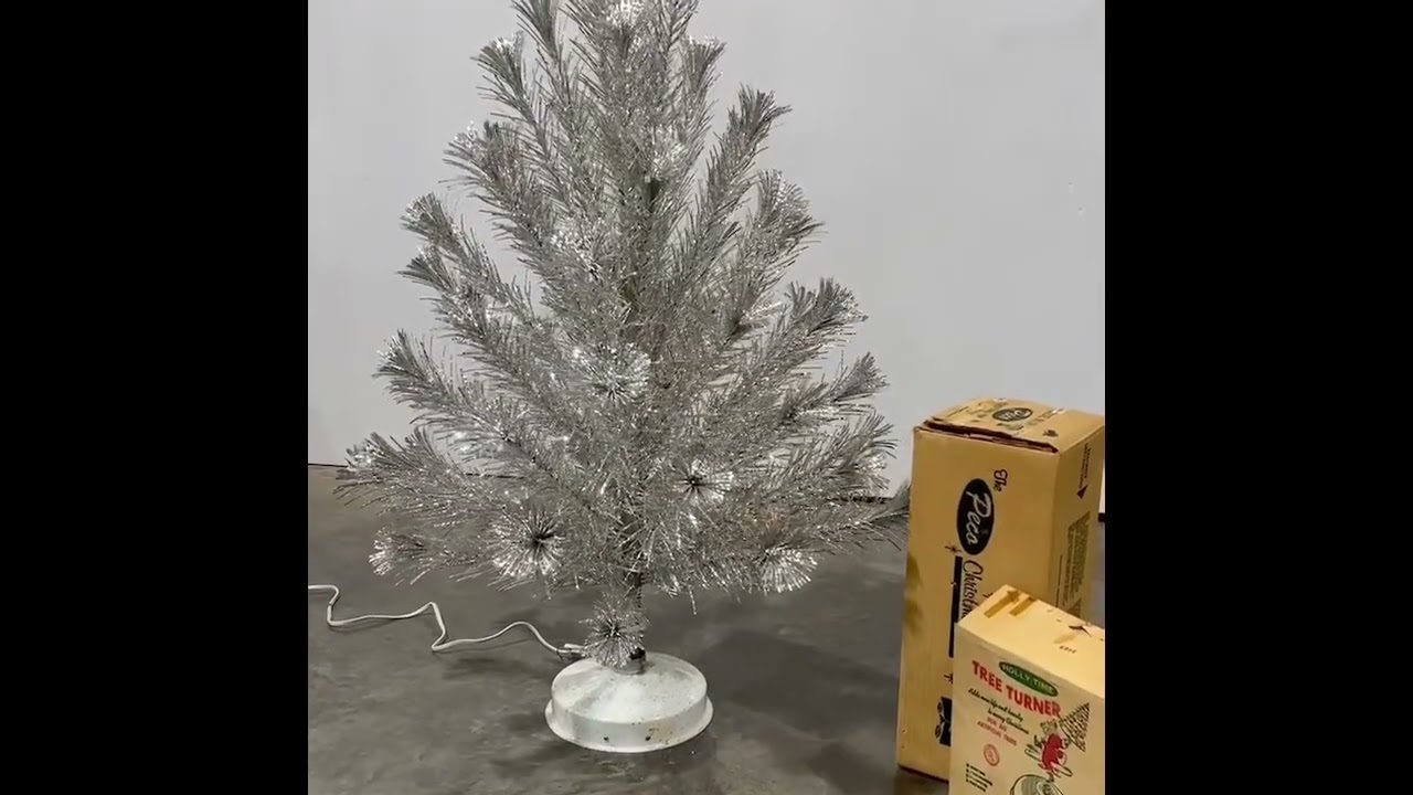 Mid century aluminum Christmas tree 