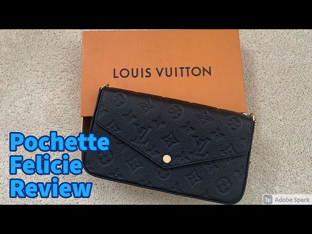 LOUIS VUITTON Felicie Pochette MONOGRAM Canvas WalletOnChain LV Attention  to Details M61276 PearlYao 