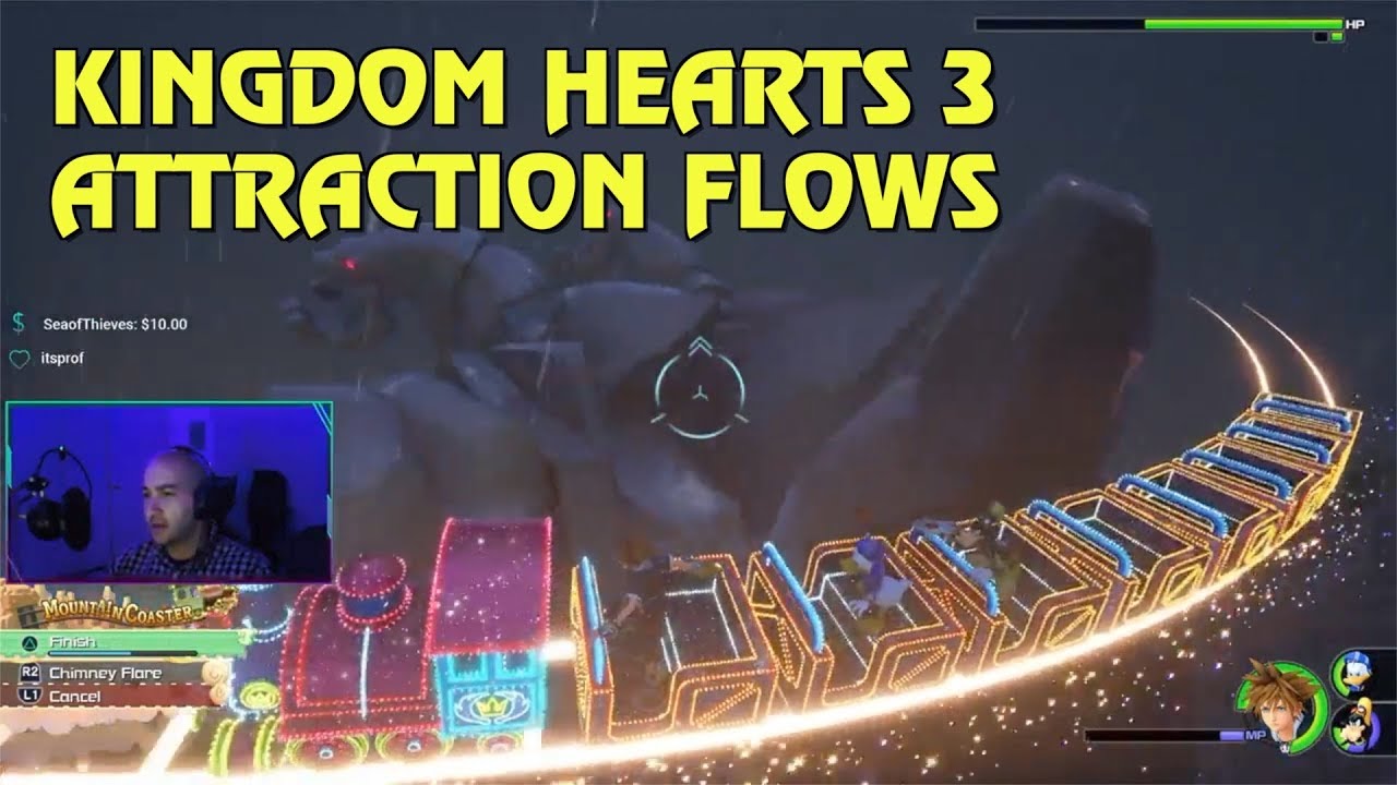 Every Theme Park Attraction Flow Attack in Kingdom Hearts 3