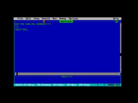 Dancing Numbers|Qbasic For Beginners|by HSCP