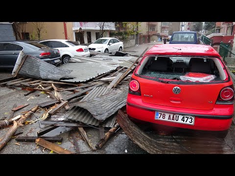 ŞİDDETLİ FIRTINA BİRÇOK