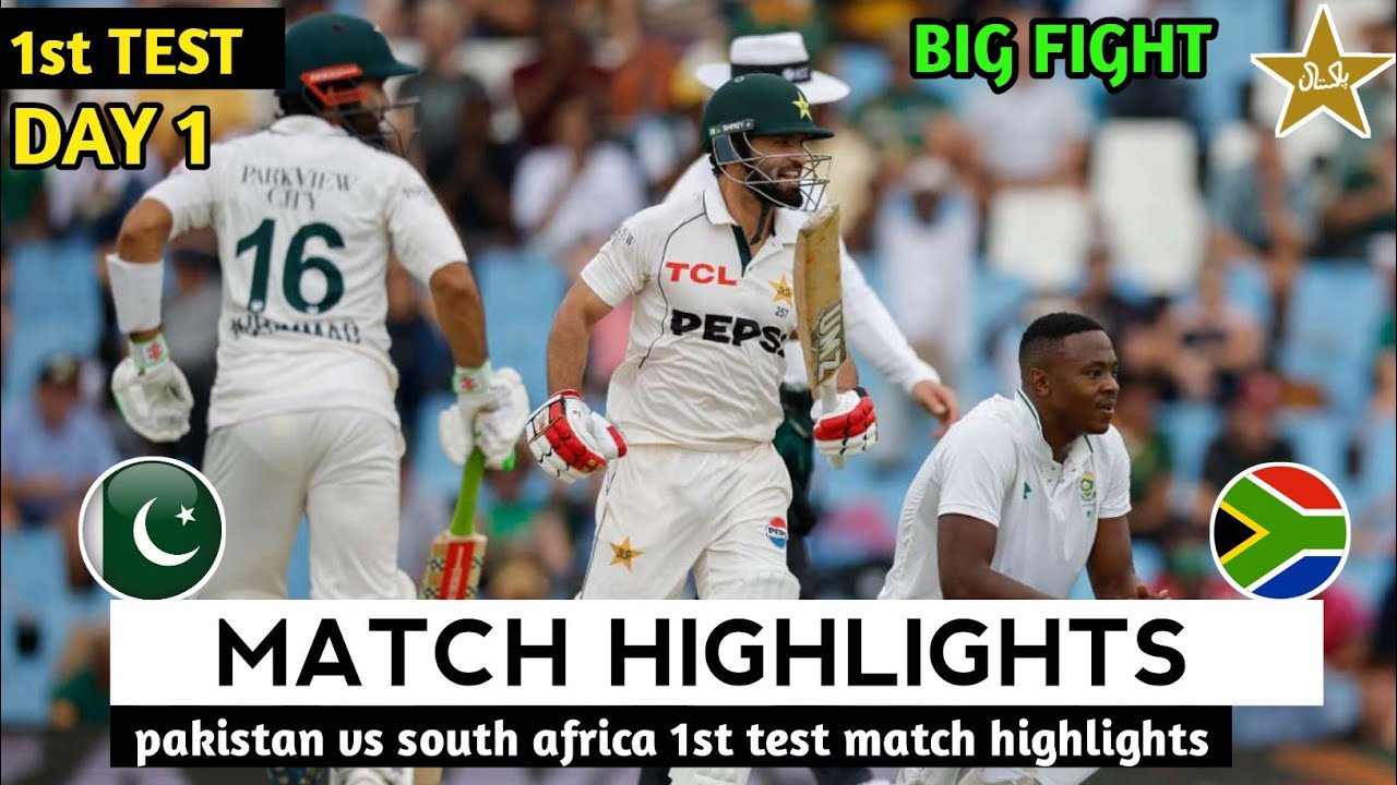 Pakistan vs South Africa 1st Test 2024 Full Highlights | PAK vs SA 1st ...